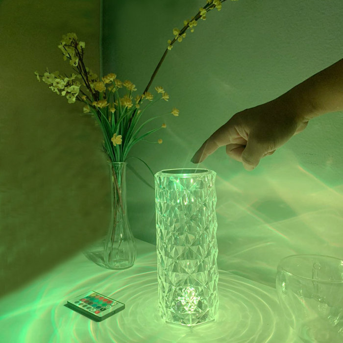 Mercer41 Faten Acrylic USB Table Lamp Wayfair